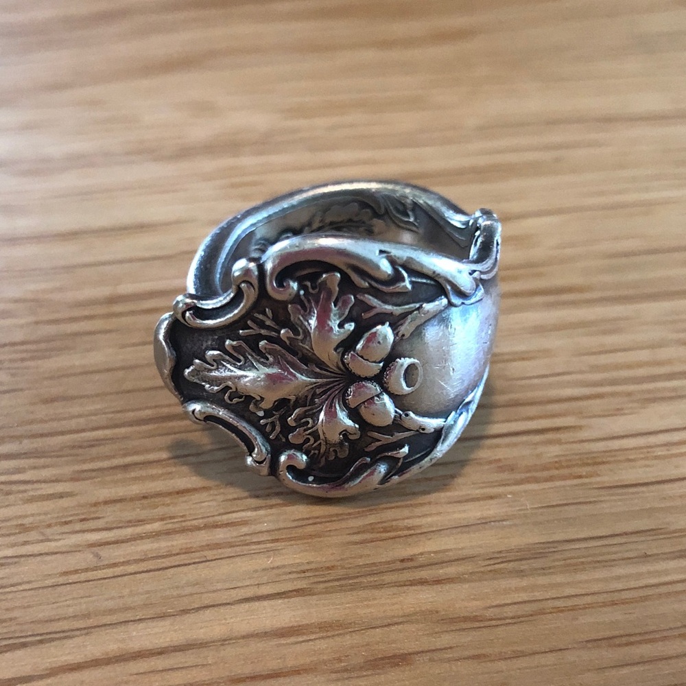 Antique Handmade Spoon Ring Size 8